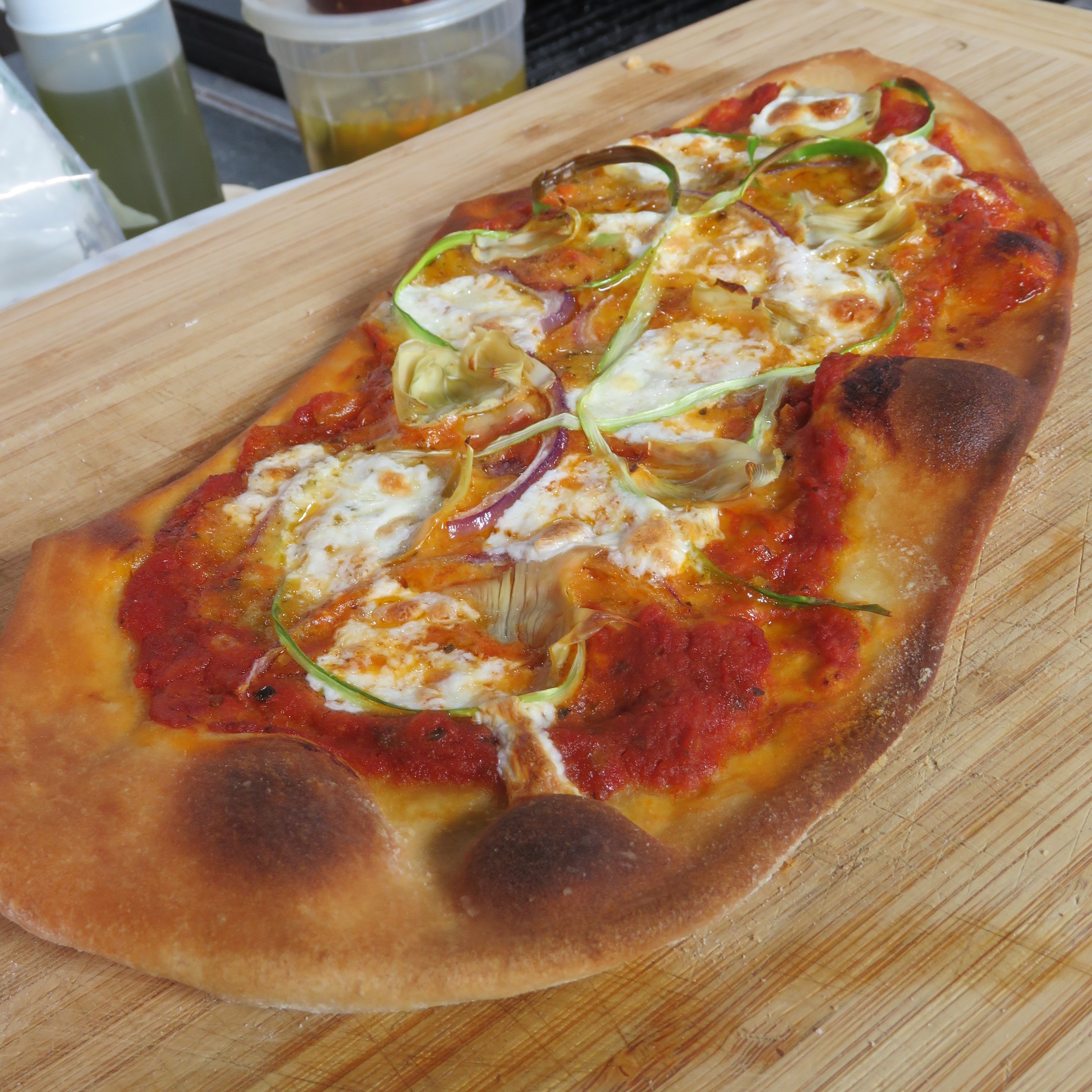 Pesto & Feta Pimento Cheese Flatbread